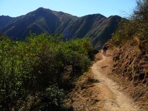 Chemin de l'Inca entre Valle Colorado et Santa Ana