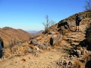 Chemin de l'Inca entre Valle Colorado et Santa Ana