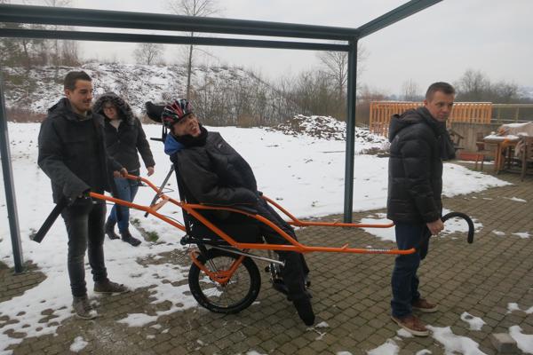 Joelette dans la neige